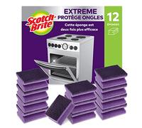 Scotch-Brite Extreme, Éponge grattante, 12 par lot - Pour le nettoyage des casseroles, poêles, grills et grilles de four