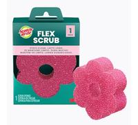 Scotch-Brite Flex Scrub, Rose, éponge à Vaisselle Non rayée avec Forme Flexible, 1/Paquet