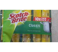 Scotch Brite Lot de 10 éponges classiques résistantes et durables 20 au total