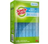 Scotch-Brite Lot de 24 éponges à récurer, zéro rayures, bleu