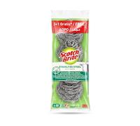 Scotch-Brite Lot de 3 + 1 spirales de lavage en acier inoxydable gratuites