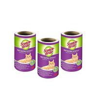 Scotch Brite Recharge pour Rouleau Super Adhésive pour Poils d'animaux, 3 Rouleaux, 48 Feuilles par Rouleau, 144 Feuilles au Total, Blanc