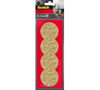 Scotch Butoirs Antidérapants Abeille, Ø 60 mm, 4 Pièces - Empêche Le Déplacement, Les Vibrations et Les Rayures, Protection et Réduction du Bruit
