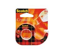 Scotch Crystal Ruban Adhésif sur Dévidoir à Main, 1 Rouleau, 12 mm x 10 m | Ruban Adhésif Multi-Usages Transparent, Brillant pour une Adhérence Forte Permanente; pour Emballer, Fermer et Réparer