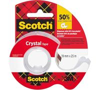 Scotch Ruban adhésif Crystal transparent sur dévidoir – 19 mm x 25 m