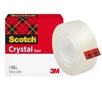 Scotch – Ruban adhésif Crystal Clear 600 – Transparent 19 mm x 66 m – 1 rouleau – Polyvalent