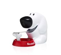 Scotch Dévidoir Chien C31 + Magic Tape, 1 Rouleau, 19 mm x 8,89 m | Dévidoir Rechargeable pour la Maison et le Bureau avec Ruban Adhésif Multi-Usage Brillant pour une adhérence permanente forte