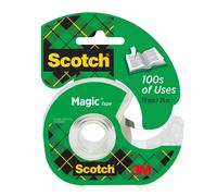 Scotch Dévidoir escargot ruban adhésif + 1 ruban Magic Tape invisible largeur 19 mm x longueur 25 m