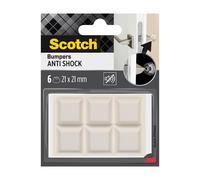 Scotch® Dôme amortisseur carré adhésif Translucide 21 x 21 mm