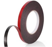 Scotch Double Face Extra Fort,1Rouleau Noir Mousse PE Film Rouge Imperméable et ultra Résistant aux Hautes Températures Ruban