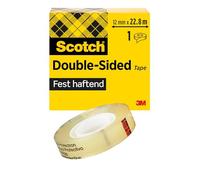 3M Scotch ruban adhésif double face avec 1 rouleau 12 mm x 22,8 m x12 morceau