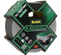 Scotch Extremium ALL WEATHER Toile de Réparation Haute Performance - 1 Rouleau, 27 m x 48 mm, Gris - Toile de Réparation Haute Performance, Résistante et Durable
