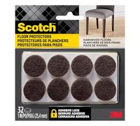 Scotch Lot de 16 Patins en Feutre Ronds Marron 2,5 cm de diamètre (SP821-NA)