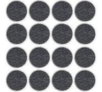 SCOTCH Lot de 16 patins feutre adhésif, SCOTCH, diam. 17 mm, gris Gris G