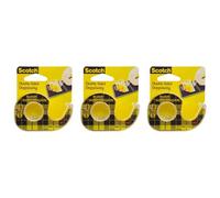 Scotch Lot De 3 Dévidoirs Ruban Adhésif Double Face 665 12 Mm X 6,3 M