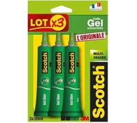 SCOTCH - Lot de 3 tubes de colle gel universelle - 30 ml