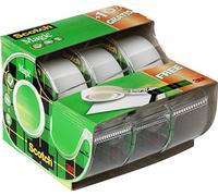 Scotch magic dévidoir plastique jetable 8-1975C3 caddy de 7,5 m x 19 mm 1/2 vert transparent 24 paquets gratuit