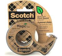 Scotch Ruban adhésif Magic "Un Choix Plus Vert" 19 mm x 20 m - dévidoir 100% recyclé