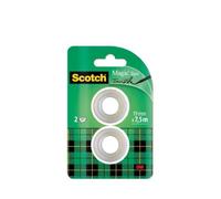 Scotch Magic Tape 810 Lot de 2 recharges 19 mm x 7,5 m