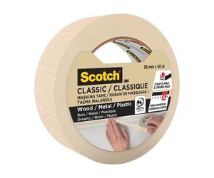 Scotch®Masquer ¿ Ruban Classic Lignes Droites Beige 50m X 36mm