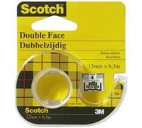 SCOTCH Lot de 6 Dévidoirs Ruban adhésif double face 665 12 mm x 6,3 m