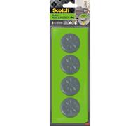 Scotch Move & Protect Flex, Adhesive Sliders, 50 Mm, 4 Pieces, Grey, 400 Kg