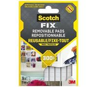SCOTCH - Pastille adhésive - Bandelette - 11 x 15 mm - Lot de 36 pads