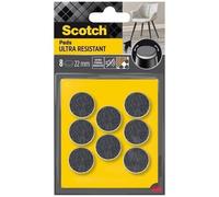 Scotch®Patin feutre bi-matière adhésif arrondi Gris / Blanc Ø 22 mm