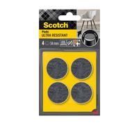Scotch®Patin feutre bi-matière adhésif arrondi Gris / Blanc Ø 34 mm