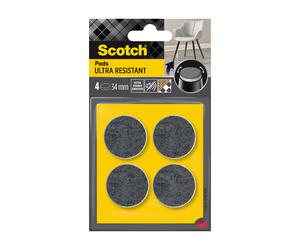 Scotch®Patin feutre bi-matière adhésif arrondi Gris / Blanc Ø 34 mm