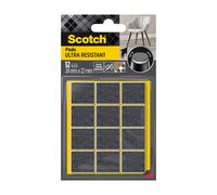 Scotch Patin glisseur feutre bimatière adhésif ultra-résistant 24 x 22 mm Lot de 12