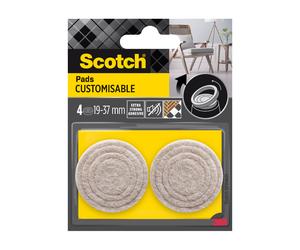 Scotch®Patin feutre customisable beige, 37,31,25,19 mm Beige