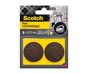 Scotch®Patin feutre customisable marron, 37,31,25,19 mm Marron
