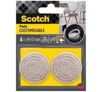 SCOTCH - Patin feutre - Customiser - Ø 19 à 37 mm - Beige - Lot de 4
