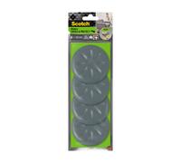 Scotch Patins glisseurs Move & Protect Flex – Adhésifs Ø80 mm Gris, 4 pièces