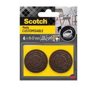 Scotch®Patin feutre customisable marron, 37,31,25,19 mm Marron