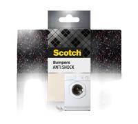 SCOTCH - Patin antichoc - 10 x 10 cm - Noir - Lot de 4