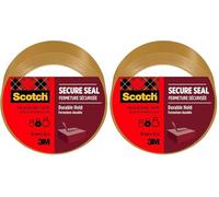 Scotch Ruban Adhésif d’emballage Pour Fermeture Sûre, Havane, 50 mm x 50 m, 1 Rouleaux/Paquet - Idéal pour la Fermeture de Colis et des Boîtes d'Expédition (Lot de 2)