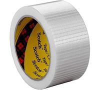Scotch Ruban adhésif de renforcement et cerclage 8959, 25 mm x 50 m | Transparent, Lot de 36