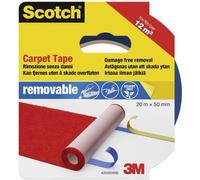 Scotch Ruban adhésif détachable pour tapis 42032050 50 mm x 20 m Bleu