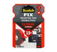 Scotch Ruban de montage extérieur 3M Scotch-Fix Extreme 19 mm x 5 m – Tient 13 kg – 1 rouleau