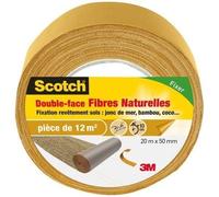 3M Scotch Ruban adhésif double-face Fibres naturelles 20 m x 50 mm
