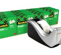 Scotch Ruban Adhésif Magic 810 - 16 Rouleaux 19 Mm X 33 M + Distributeur - Transparent Mat Inscriptible