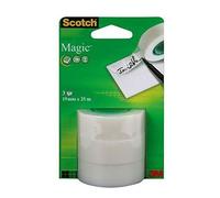 Scotch Ruban Adhésif Magique Invisible 3 Rouleaux 19 Mm X 25 M Import Royaume Uni