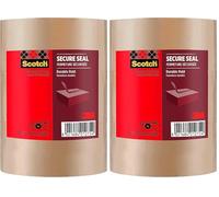 Scotch Ruban Adhésif pour Emballage de Cartons, 3 Rouleaux de Ruban d'Emballage Robuste, 50 mm x 66 m, Marron - Idéal pour la Fermeture de Colis et des Boîtes d'Expédition (Lot de 2)