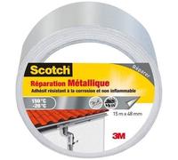 SCOTCH - Ruban adhésif - Réparation métallique - Résistant à la corrosion et non inflammable - 150 °C / -20 °C - 48 mm x 15 m