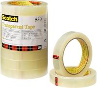3M Scotch ruban adhésif 550, transparent, 19 mm x 66 m Transparent G