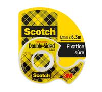 Scotch Ruban adhésif transparent double face 665 - 12.7 mm x 6.3 m