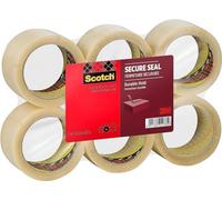 Scotch – Ruban adhésif d'emballage Secure Seal – 50 mm x 66 m – Transparent