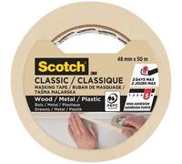 SCOTCH - Ruban de masquage classique - Bois, métal, plastique - 48 mm x 50 m